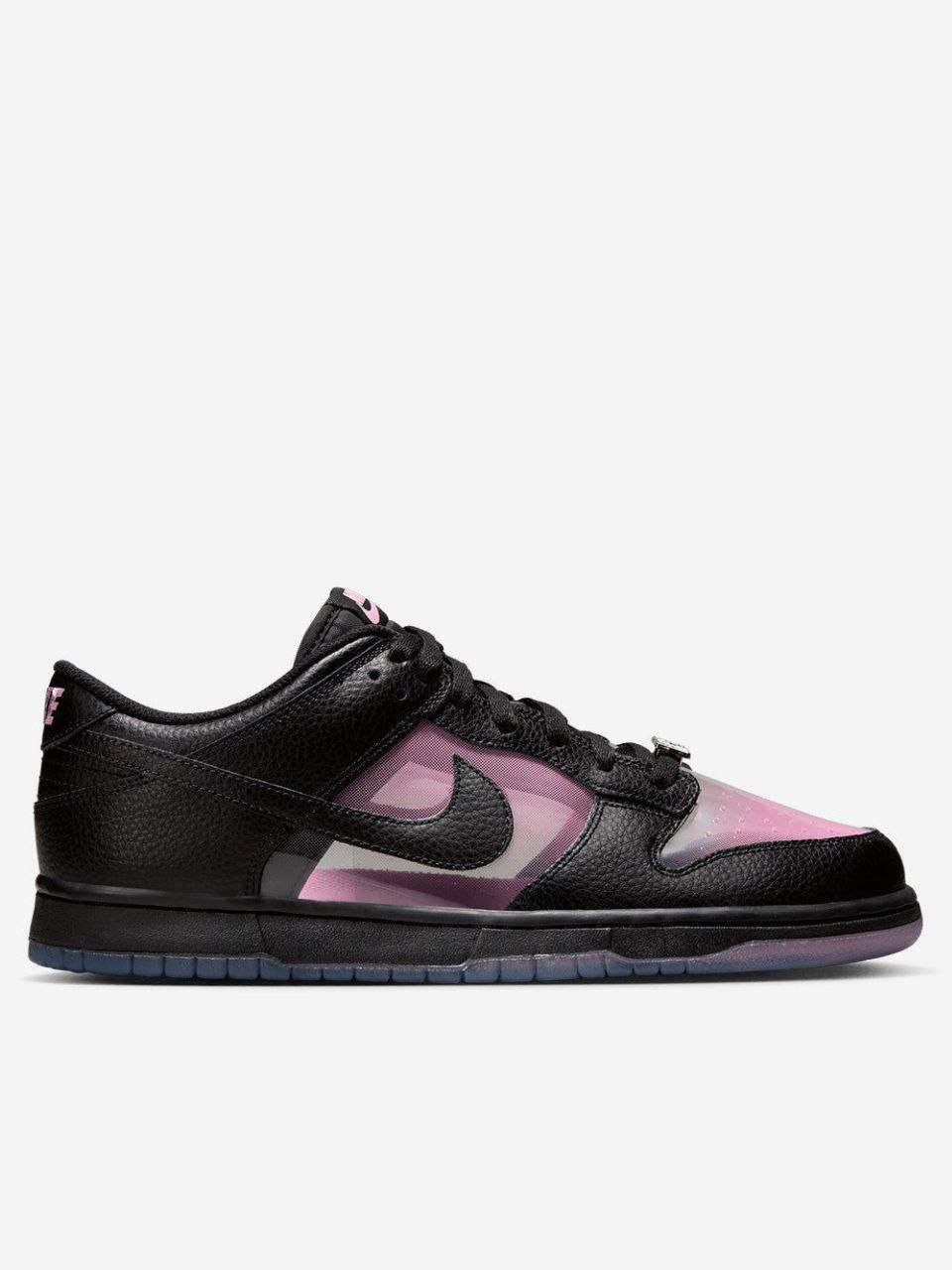 NIke DUNK LOW LOW RETRO TRANSPARENT BLACK PINK ROSE(Size)-42